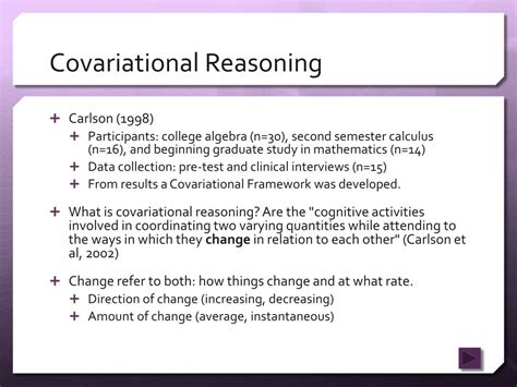 COVARIATIONAL REASONING .